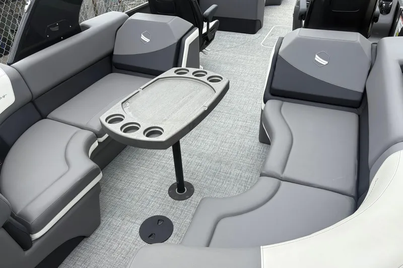Slide: The Image of Luxurious seating area on 2023 South Bay 525 RS 3.0 Arch pontoon boat. - 15