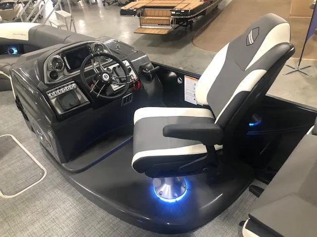 Slide: The Image of Interior of 2023 South Bay 525 RS 3.0 Arch boat with helm console. - 7