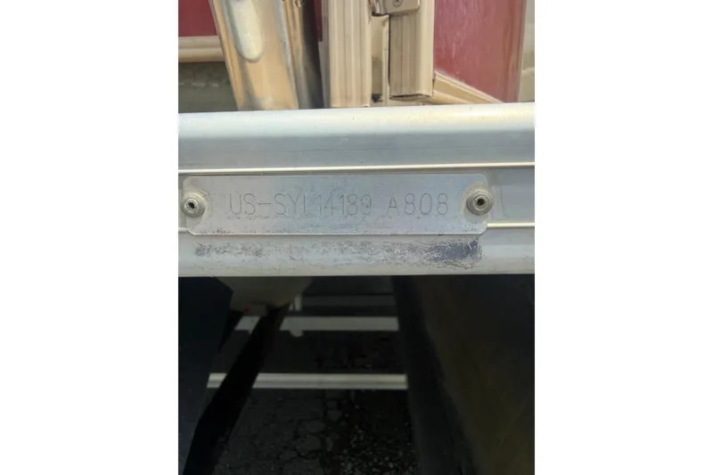Slide: The Image of Hull identification number on a 2008 Sylvan 8523 Mandalay RE boat. - 40