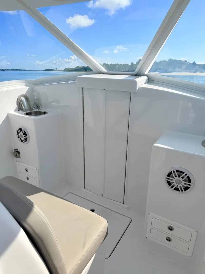 Slide: The Image of Interior of a 1973 Custom Carolina 27 National boat. - 21
