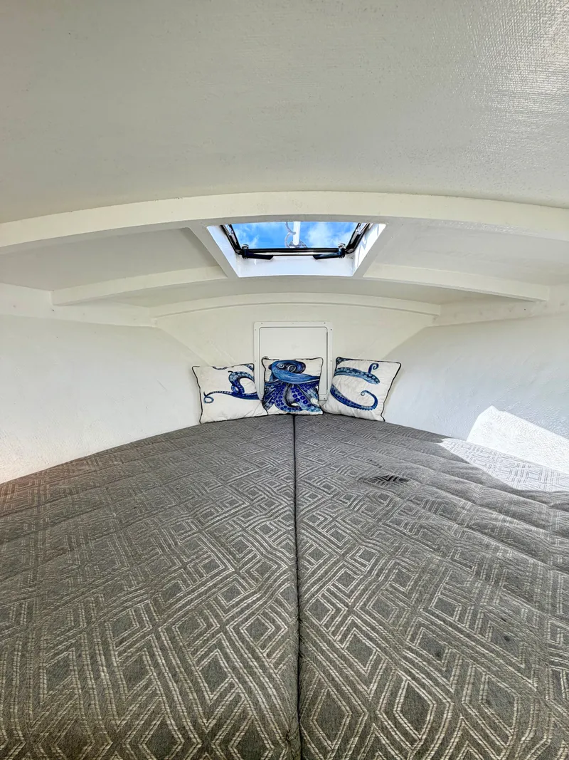 Slide: The Image of Interior of a 1973 Custom Carolina 27 National with skylight. - 24