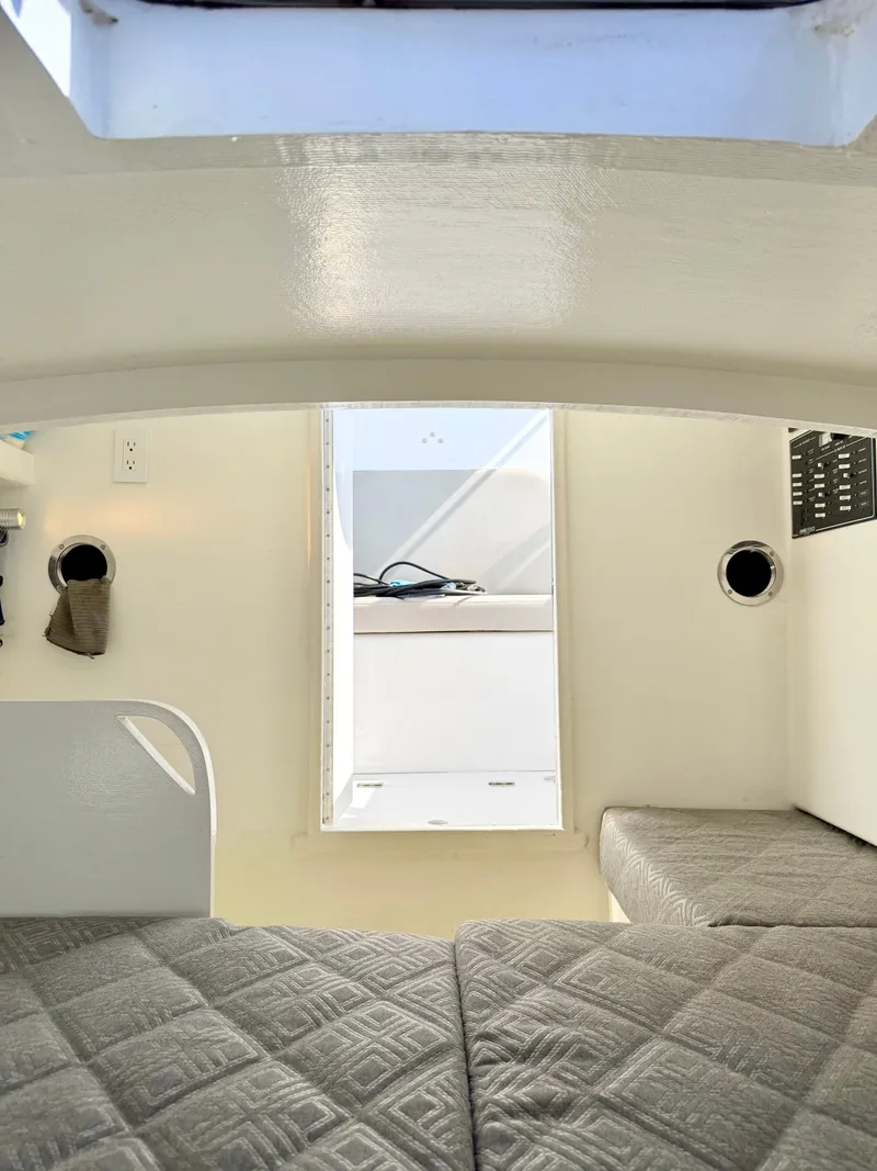 Slide: The Image of Interior of a 1973 Custom Carolina 27 National boat. - 31
