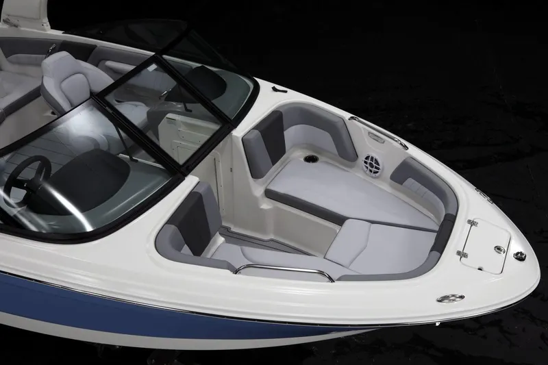 Slide: The Image of Manufacturer Provided Image: 2026 Chaparral 21 SSi boat interior with sleek seating and modern design. - 2