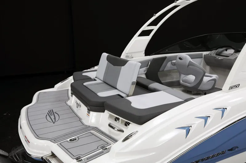 Slide: The Image of Manufacturer Provided Image: 2026 Chaparral 21 SSi boat interior with sleek seating and modern design. - 4