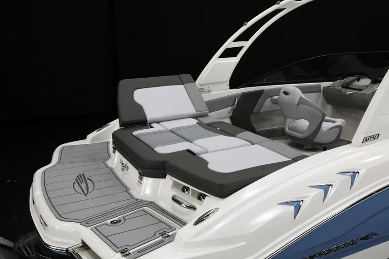 Slide: The Image of Manufacturer Provided Image: 2026 Chaparral 21 SSi boat interior with sleek seating and modern design. - 5