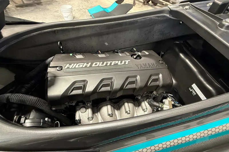 Slide: The Image of 2023 Yamaha WaveRunner FX Cruiser HO engine, high output, detailed view. - 9