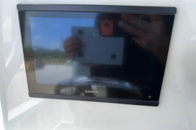 Slide: The Image of Garmin display on 2023 Tidewater 198 CC Adventure boat dashboard. - 41
