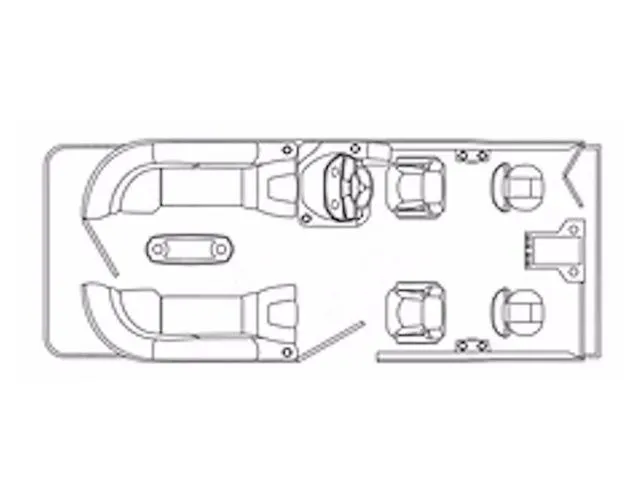 The Image of Floor plan of Flagship Pontoons D22 RF Triple 2026. - 1