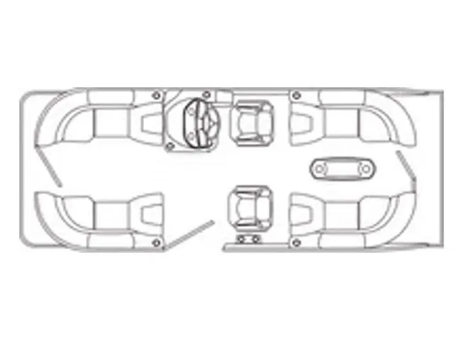 The Image of Layout of Flagship Pontoons D22 CU Triple 2026 pontoon boat. - 1