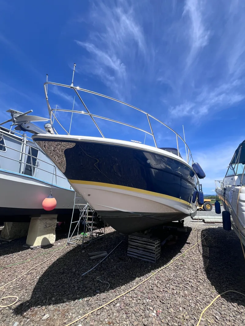 Slide: The Image of 2007 Regal 3360 Window Express boat on dry dock. - 9