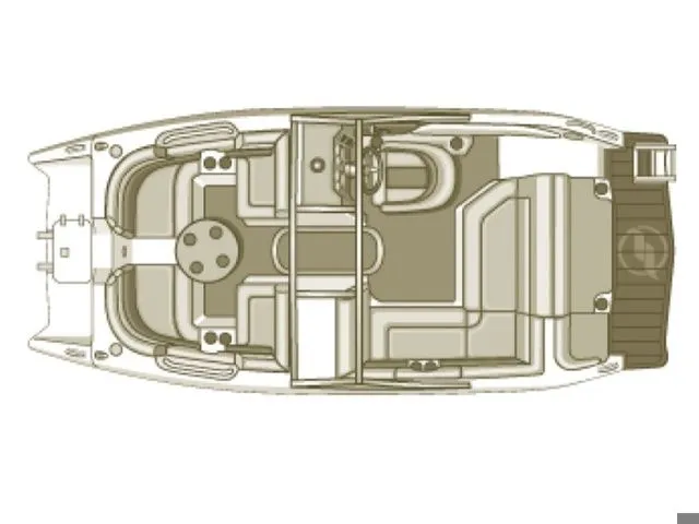 Slide: The Image of Layout of the 2015 Starcraft 210 I/O SCX boat. - 13