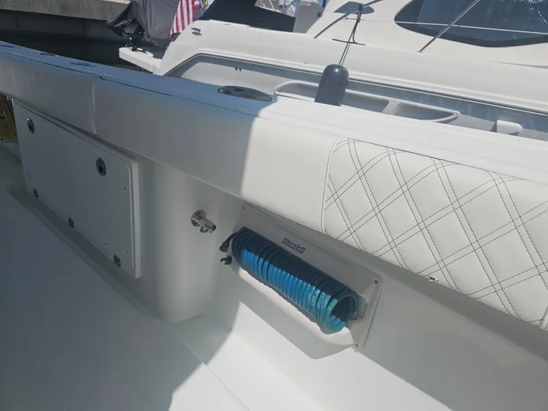 Slide: The Image of Interior view of a 2017 Yellowfin 39 Offshore boat. - 13