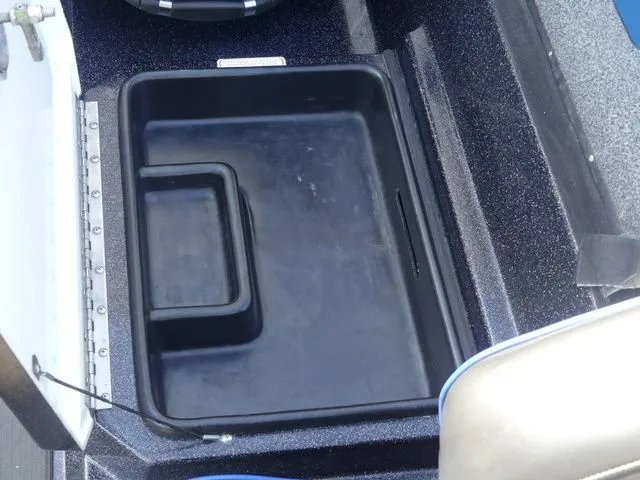 Slide: The Image of Interior of a 2022 Nitro Z21 Pro boat with storage compartment. - 43