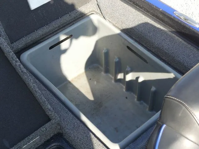 Slide: The Image of Interior of a 2022 Nitro Z21 Pro boat with storage compartment. - 47