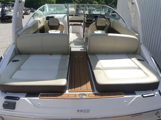 Slide: The Image of 2015 Regal 2500 boat with luxurious seating and wood decking. - 31