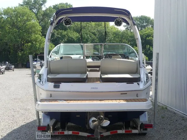Slide: The Image of Rear view of a 2015 Regal 2500 boat on a trailer. - 5
