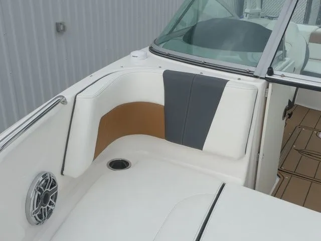 Slide: The Image of Interior of 2023 Chaparral 21 Surf with stylish seating. - 24