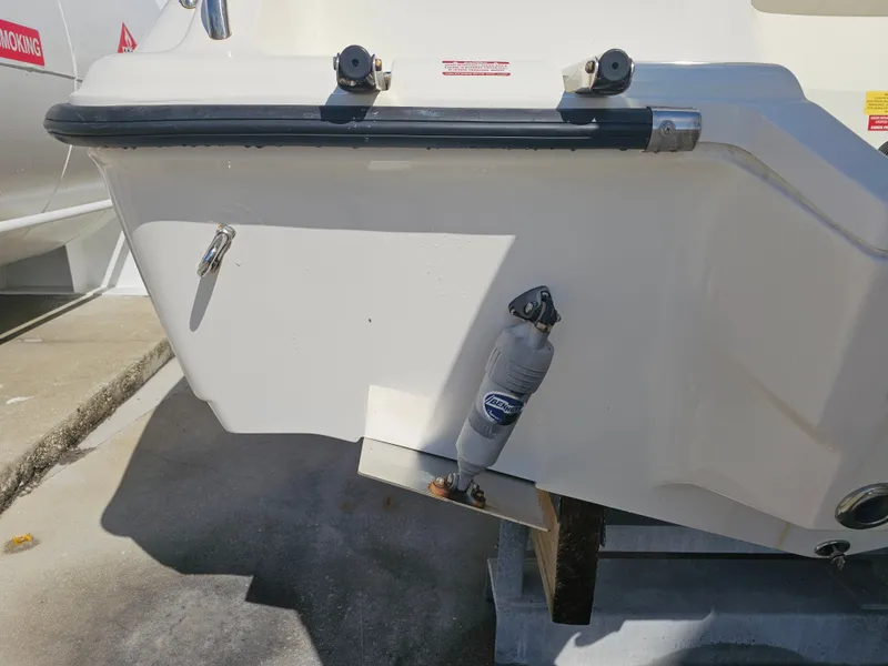 Slide: The Image of Rear view of a 2024 Key West 239 FS boat. - 4