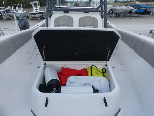 Slide: The Image of Storage compartment in Sea Fox 328 Commander boat, 2021 model. - 15