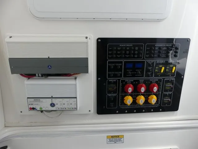 Slide: The Image of Electrical control panel of Sea Fox 328 Commander 2021. - 24