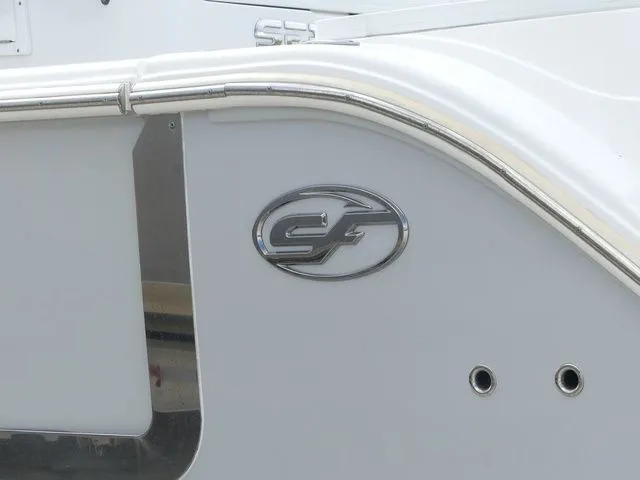 Slide: The Image of Close-up of Sea Fox 328 Commander 2021 boat logo. - 7