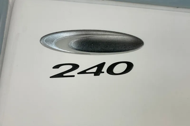 Slide: The Image of Cobia 240 Center Console 2021 logo on a white surface. - 81