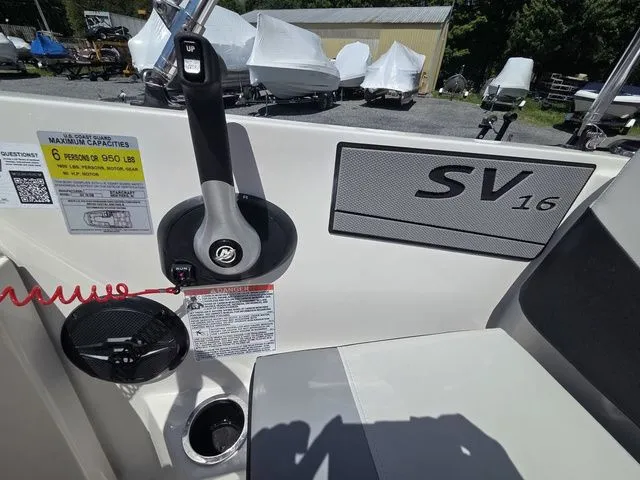 Slide: The Image of Interior view of Starcraft 2025 SV 16 boat with controls. - 20