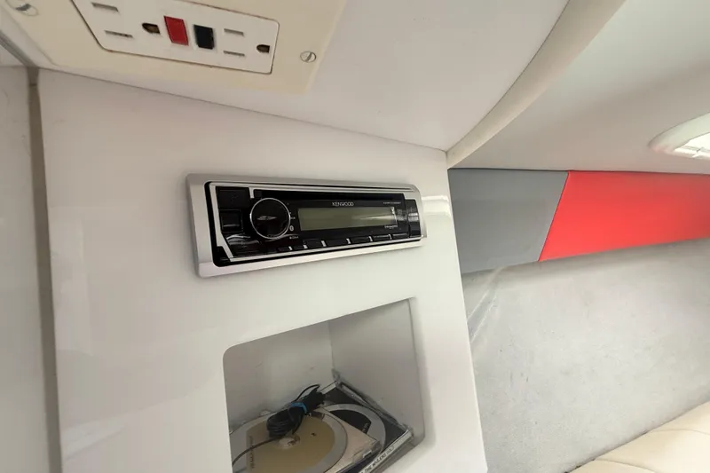 Slide: The Image of Interior of a 1999 Formula 312 FASTech boat with Kenwood stereo system. - 4