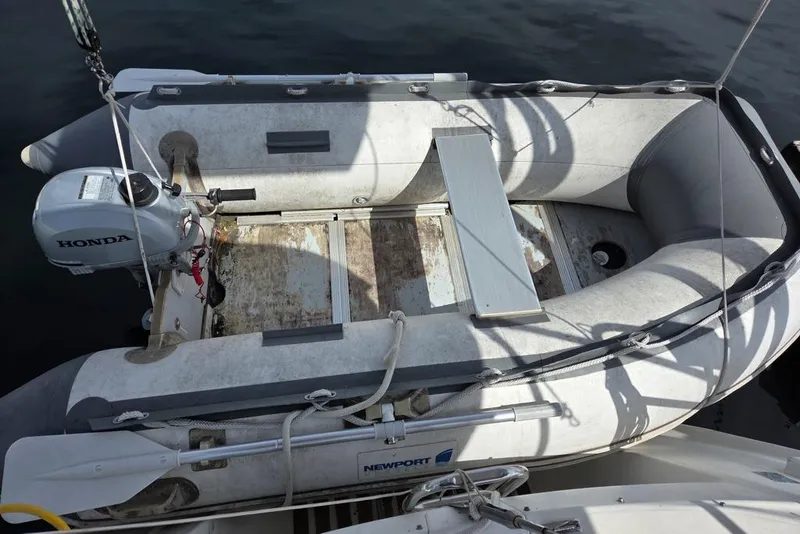 Slide: The Image of Newsport tender with 2.3hp Honda outboard - 13