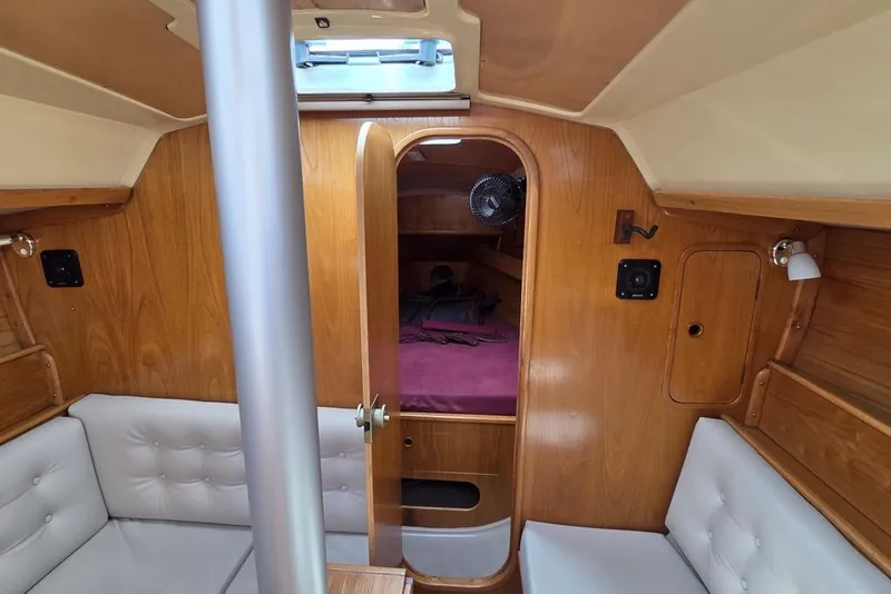 Slide: The Image of Salon looking forward into vee berth - 21