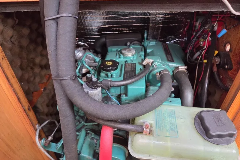 Slide: The Image of Engine compartment with Volvo Penta 27hp engine - 8