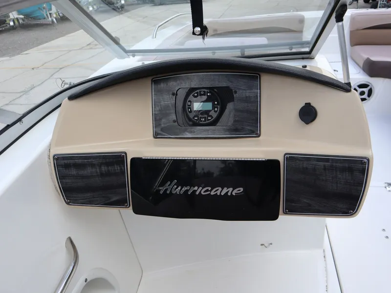Slide: The Image of Dashboard of a 2018 Hurricane SunDeck SD 191 OB boat. - 16