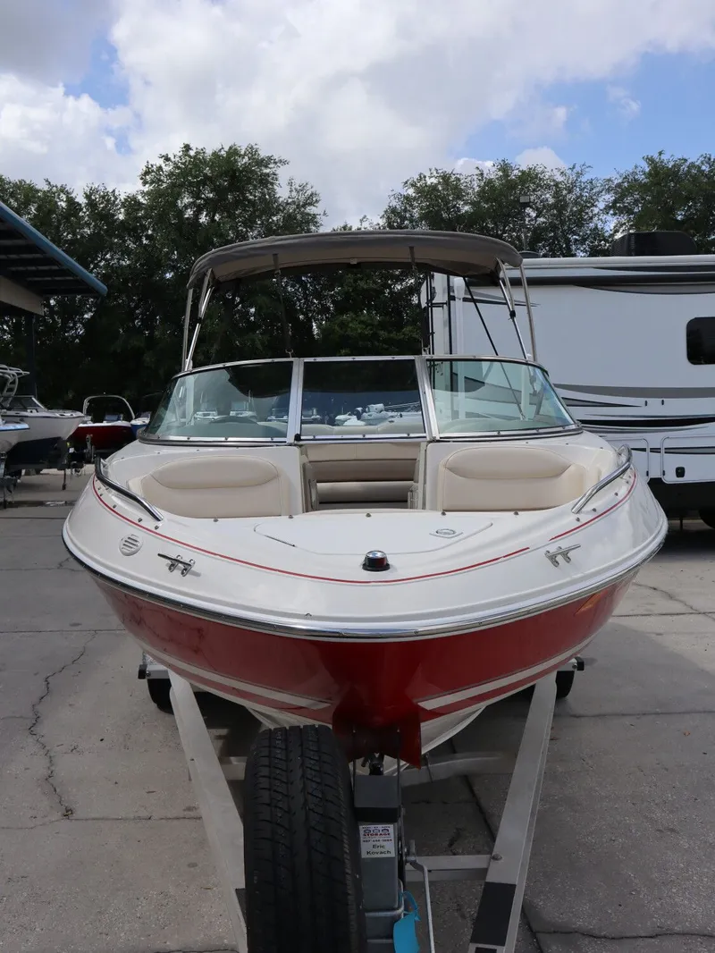 Slide: The Image of 2001 Monterey 200LS boat on a trailer. - 4