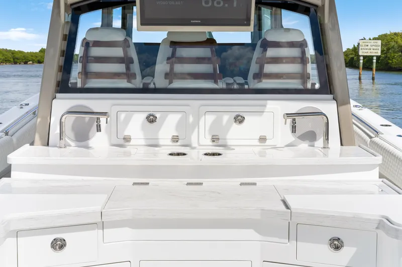 Slide: The Image of Luxury HCB 53 Suenos 2027 boat interior with sleek design and modern amenities. - 60