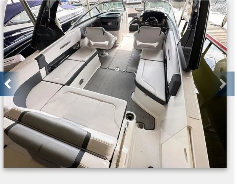 Slide: The Image of Interior of a 2017 Chaparral 287 SSX boat with luxurious seating. - 5