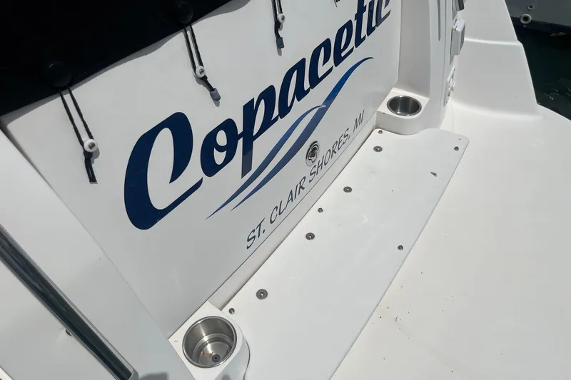 Slide: The Image of 2007 Rinker 280 Express Cruiser boat with "Copacetic" name, St. Clair Shores, MI. - 22