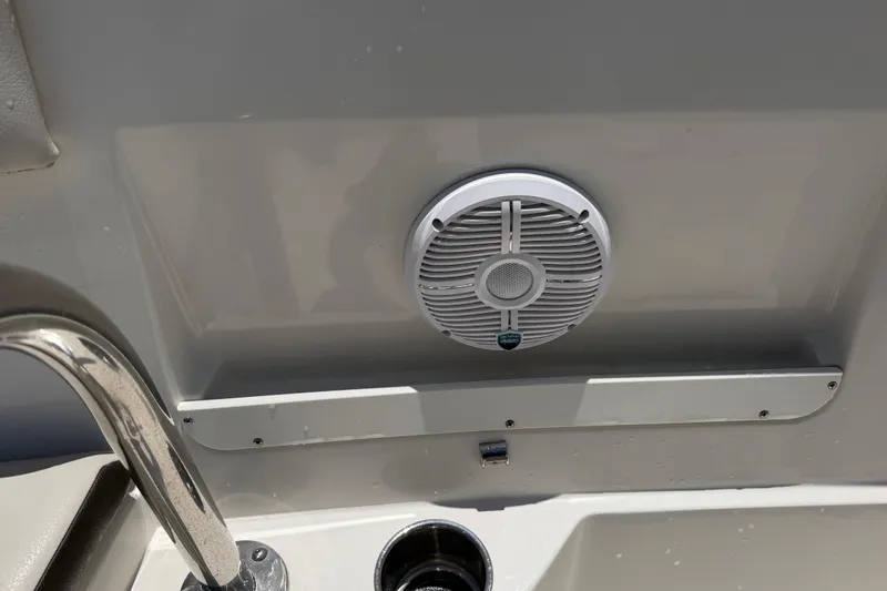 Slide: The Image of Speaker on 2021 Sailfish 290 CC boat, mounted on interior panel. - 19