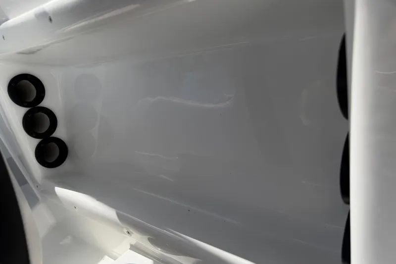 Slide: The Image of Interior view of a 2021 Tahoe 1950 boat with cup holders. - 87
