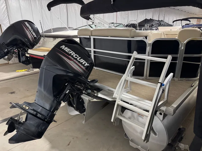 Slide: The Image of 2019 Misty Harbor A2285CR Adventure pontoon boat with Mercury engine. - 12