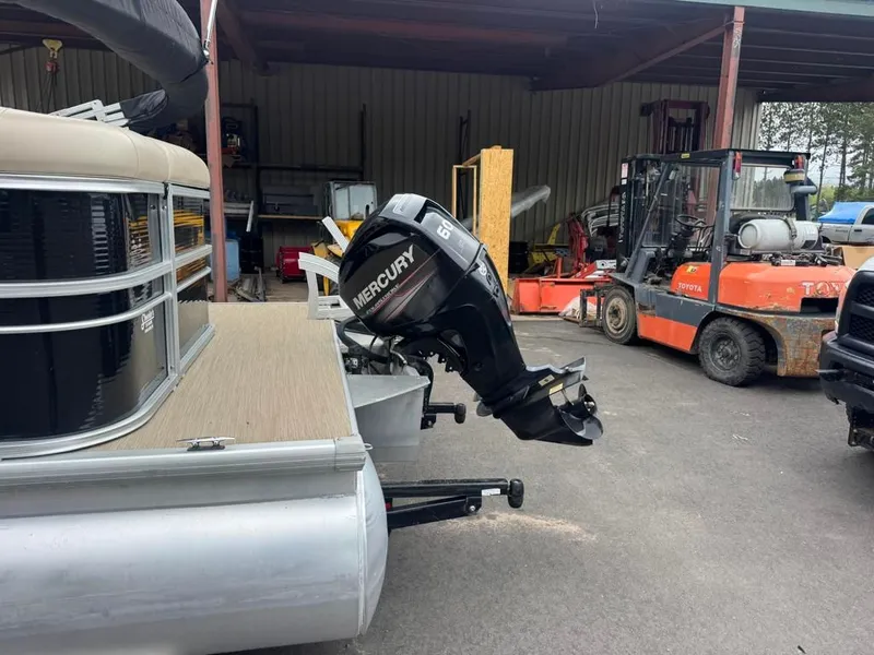 Slide: The Image of 2019 Misty Harbor A2285CR Adventure with Mercury engine in workshop. - 13