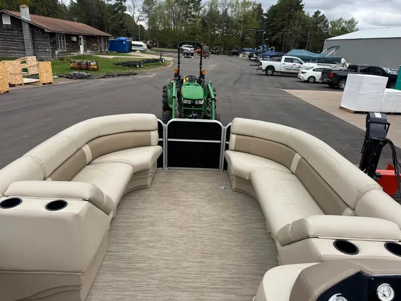 Slide: The Image of Interior of a 2019 Misty Harbor A2285CR Adventure pontoon boat. - 14