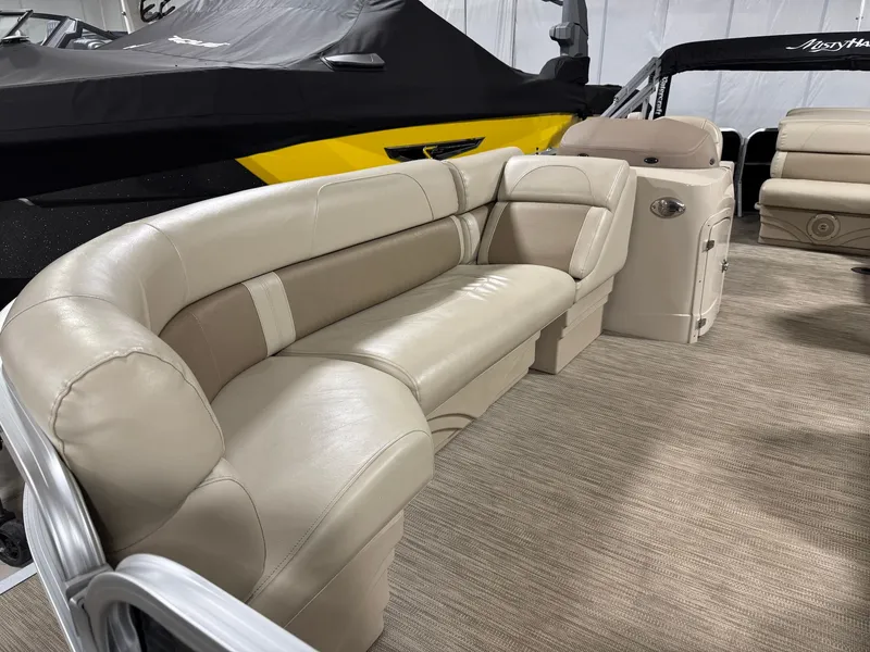 Slide: The Image of Interior of a 2019 Misty Harbor A2285CR Adventure pontoon boat. - 17