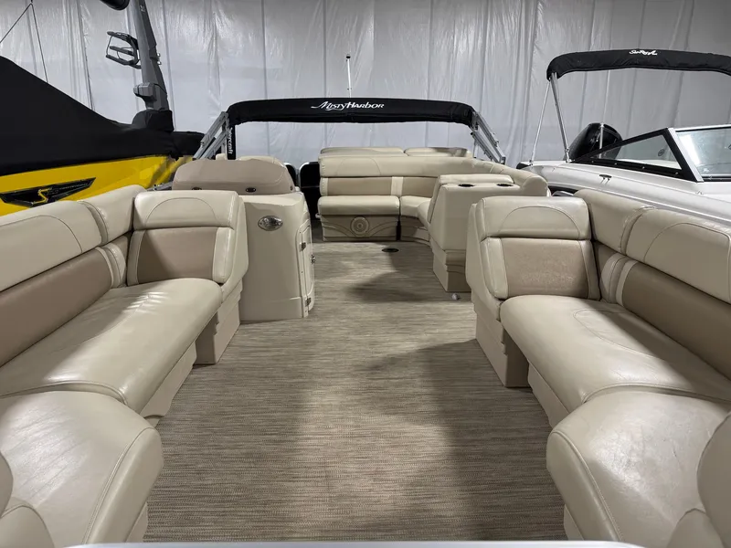 Slide: The Image of Interior of a 2019 Misty Harbor A2285CR Adventure pontoon boat. - 21