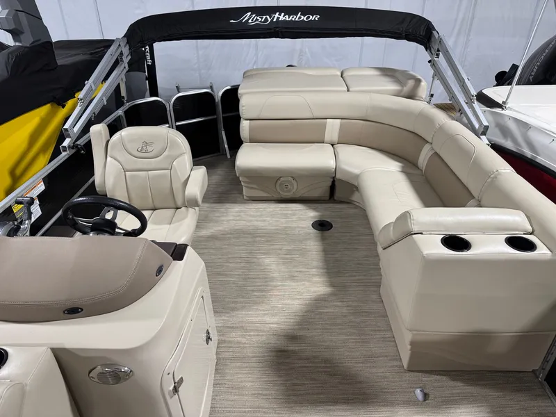 Slide: The Image of Interior of a 2019 Misty Harbor A2285CR Adventure pontoon boat. - 23