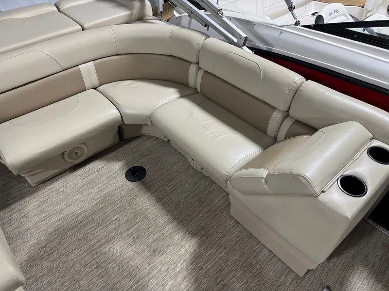 Slide: The Image of Interior of a 2019 Misty Harbor A2285CR Adventure pontoon boat. - 27