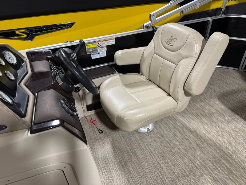Slide: The Image of 2019 Misty Harbor A2285CR Adventure helm with beige captain's chair. - 28
