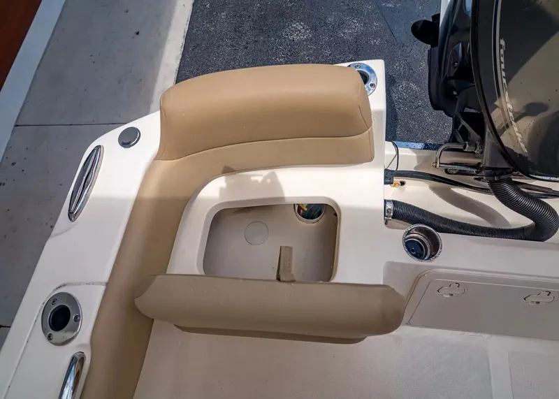 Slide: The Image of Interior view of a 2022 Scout 195 Sportfish boat. - 8