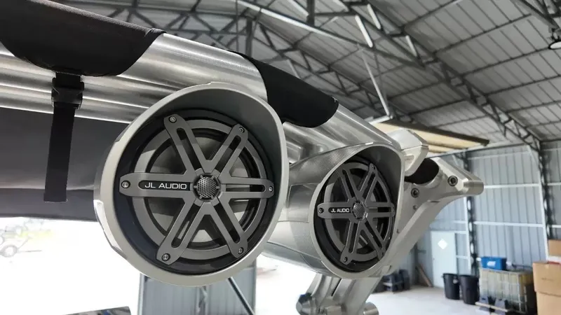 Slide: The Image of JL Audio speakers on MasterCraft X-45 boat, year 2012. - 37