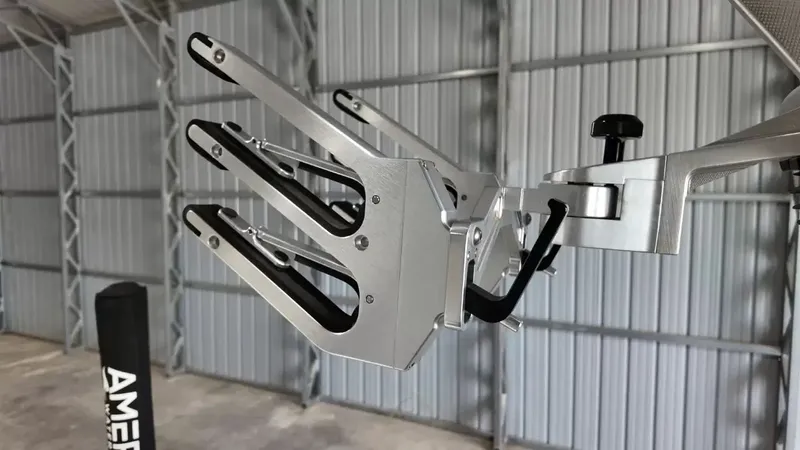 Slide: The Image of MasterCraft X-45 2012 boat accessory in a storage facility. - 38