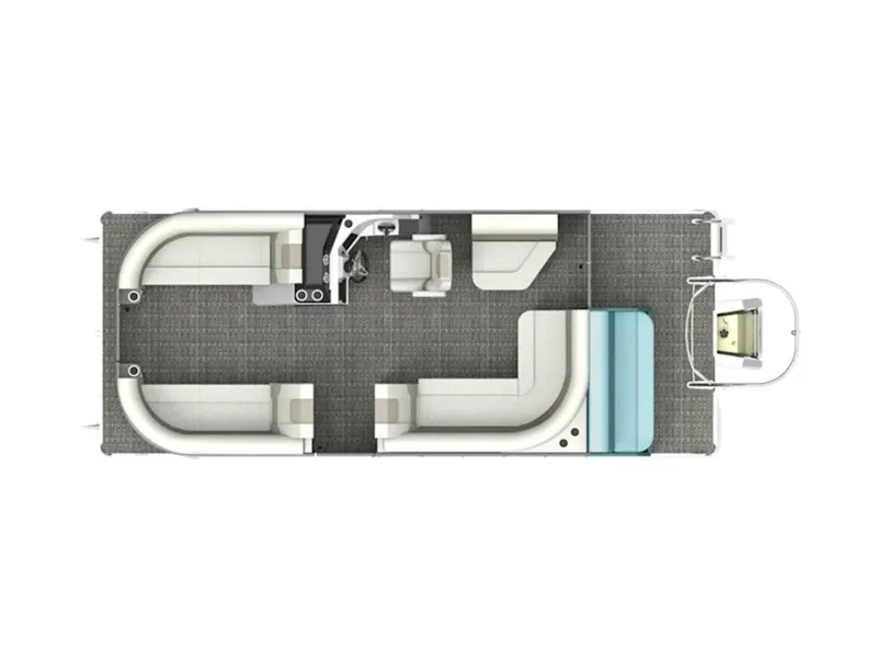The Image of Layout of the 2026 Crest SE Cruise 200 pontoon boat. - 0